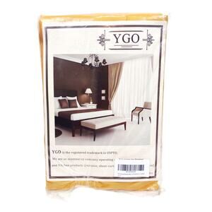 YGO Yellow Gold Half Window Blackout Short Curtain Valance Tiers 2 Panel 52W 18L